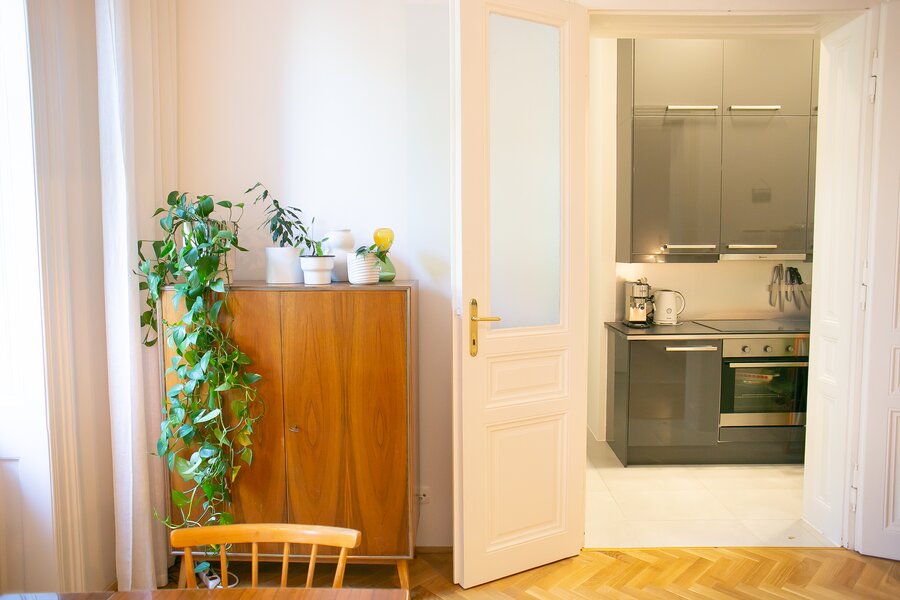 Wohn-Essbereich und Küche