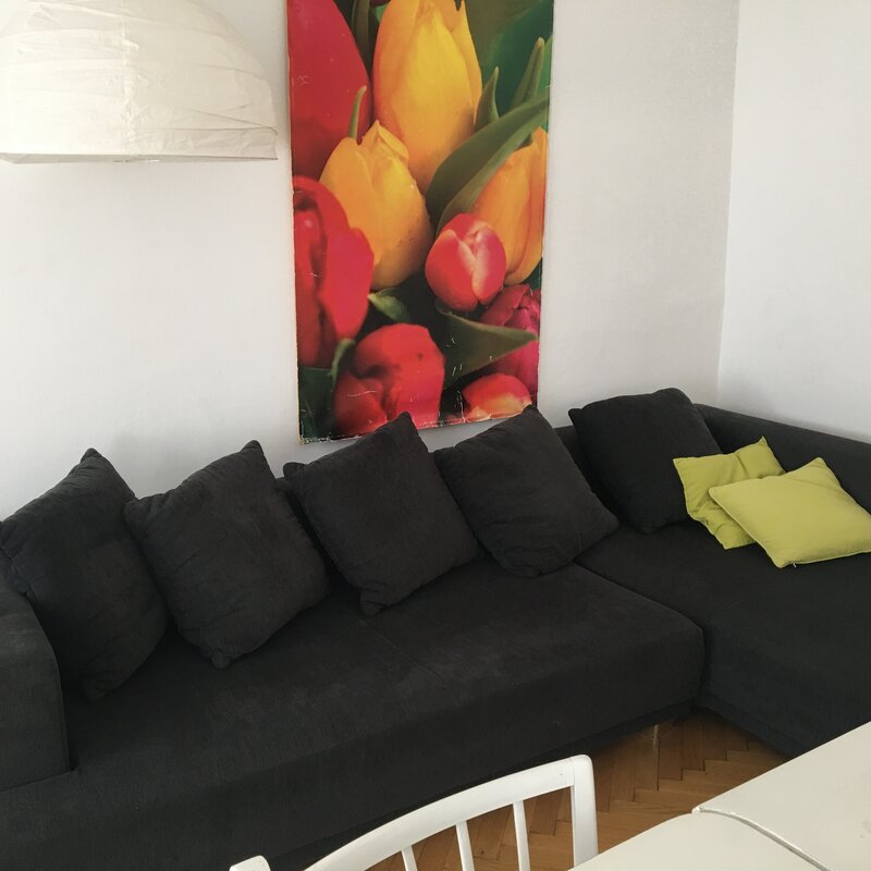 Wohnzimmer mit Schlafcouch