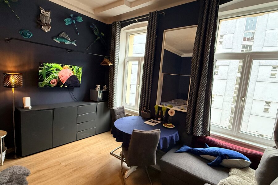 Möbliertes 1-Zimmer Apartment mit Wohnbereich & TV – Kurzzeitmiete Wien, Wohnen auf Zeit für 1 bis 6 Monate