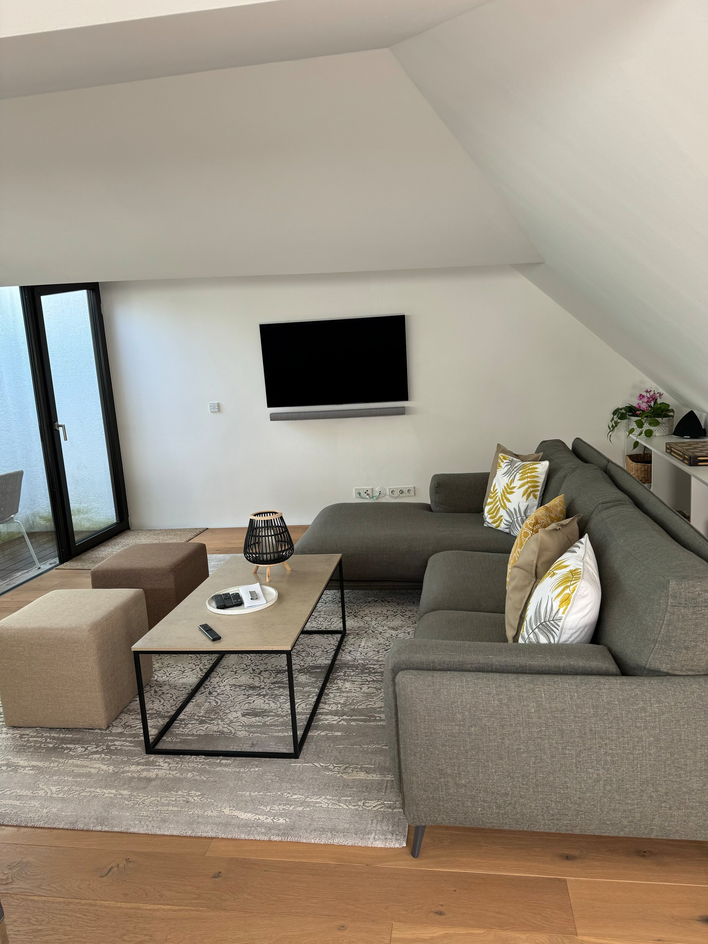 Couch und Fernsehen 