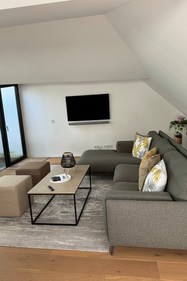 Couch und Fernsehen 
