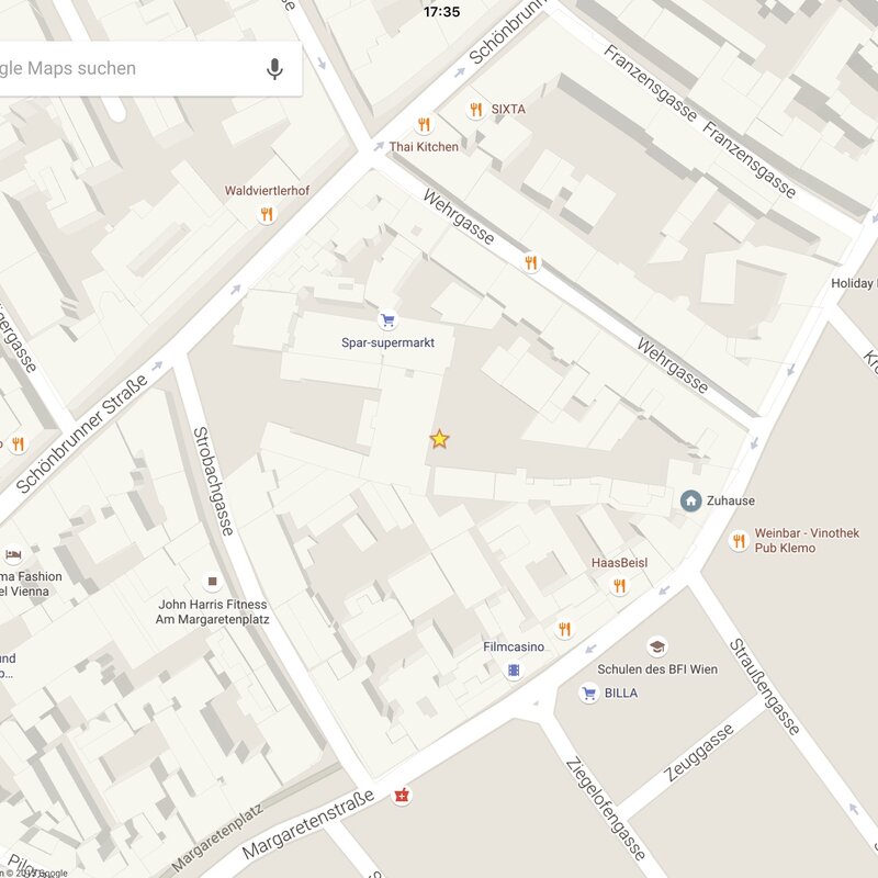 der Stern zeigt wo ich bin!