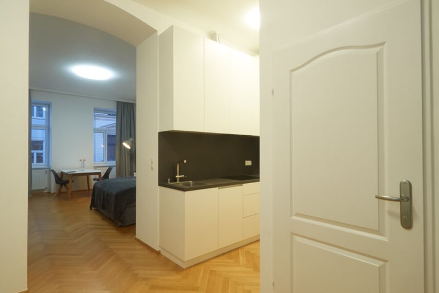 Küchenzeile/Wohnraum