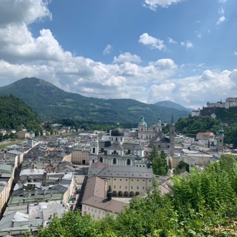 Blick von der Stadtalm am Mönchsberg