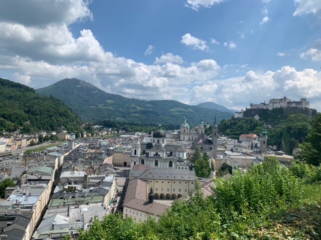 Blick von der Stadtalm am Mönchsberg