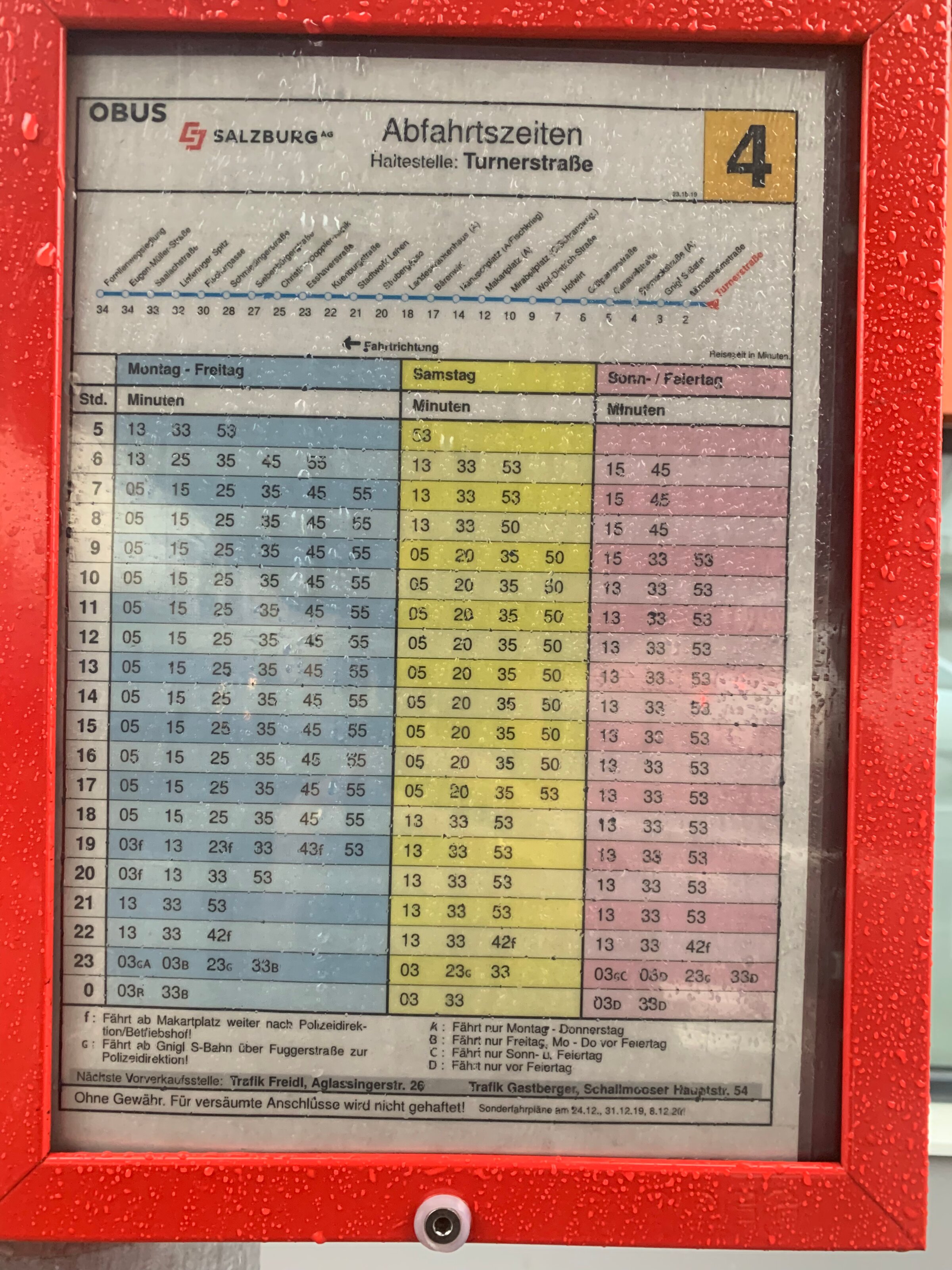 Bus Richtung Stadt