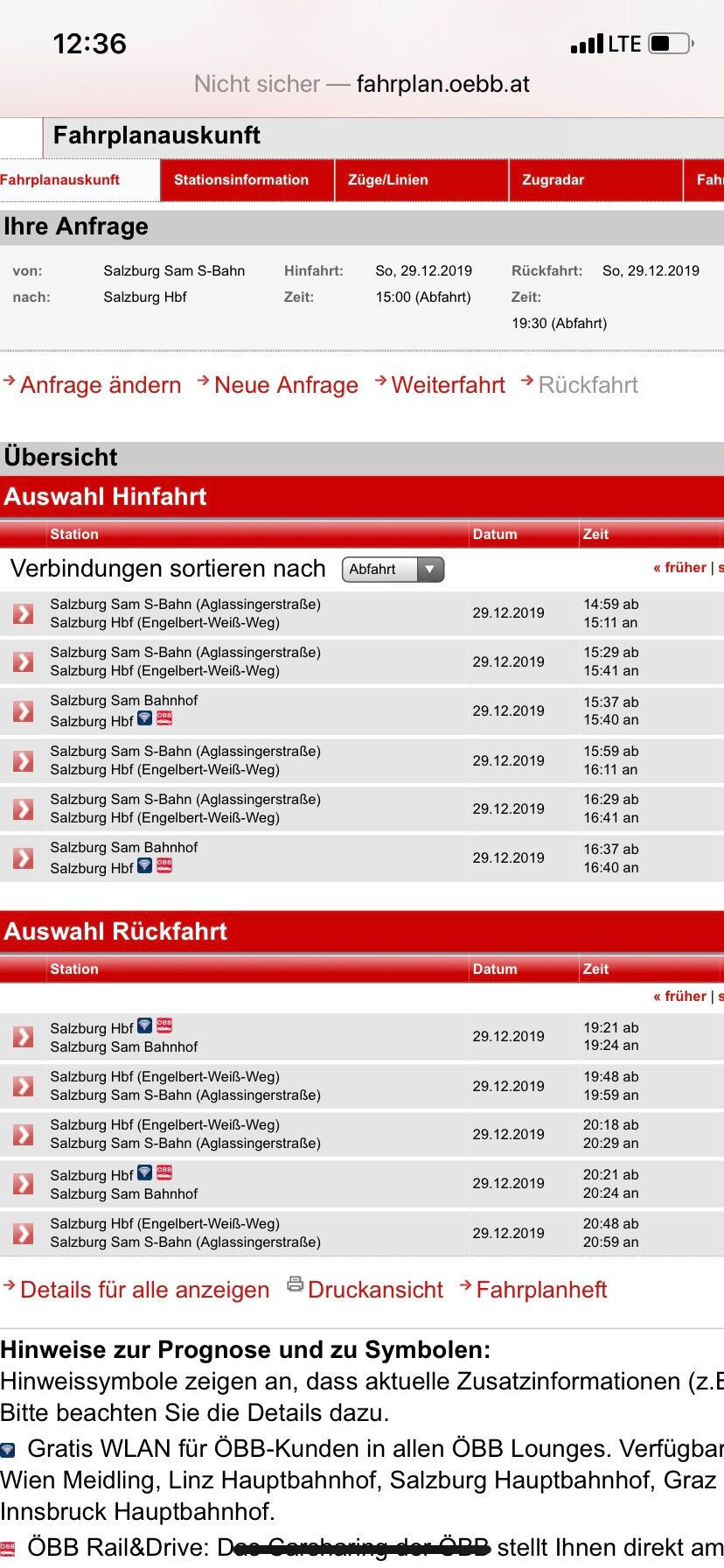  zum Hauptbahnhof  Fahrzeit 3 min