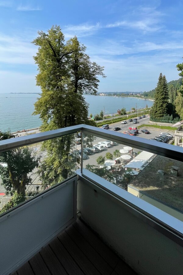 Balkon mit Seeblick – Studio Kurzzeitmiete Bregenz, Wohnen auf Zeit für 1 bis 6 Monate