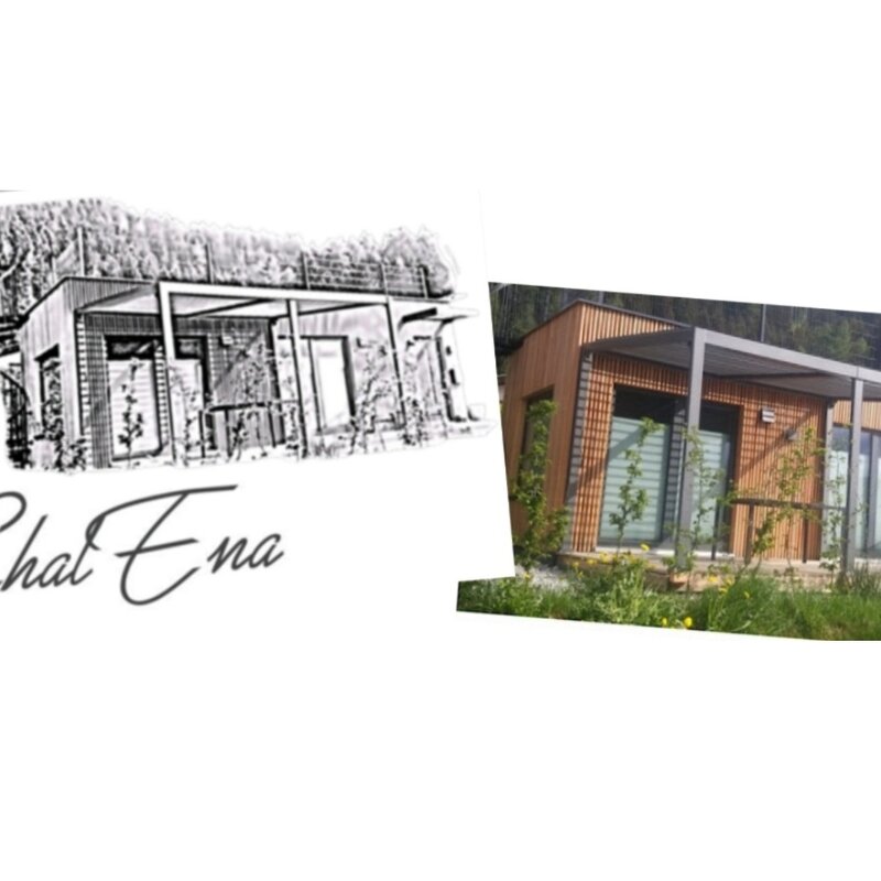 Modernes Holzchalet mit Terrasse – ChalEna Haus zur Kurzzeitmiete & Wohnen auf Zeit für 1 bis 6 Monate in Pill