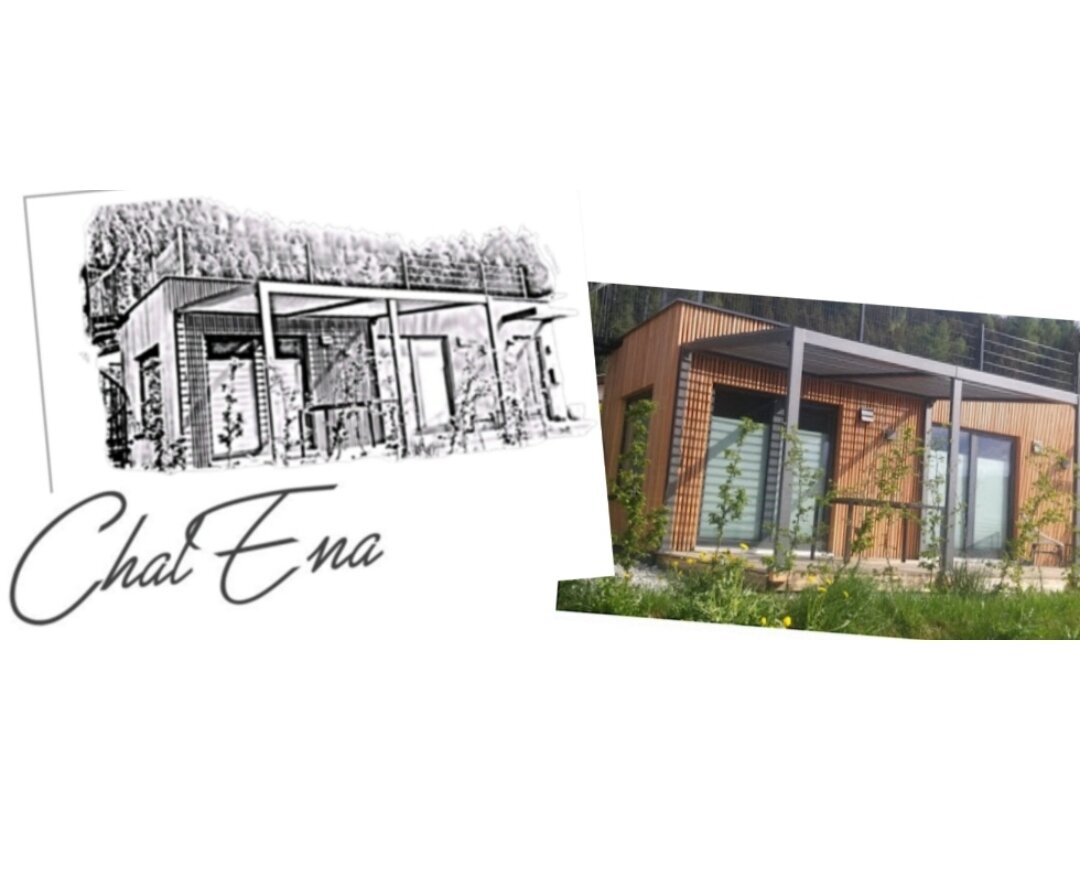 Modernes Holzchalet mit Terrasse – ChalEna Haus zur Kurzzeitmiete & Wohnen auf Zeit für 1 bis 6 Monate in Pill