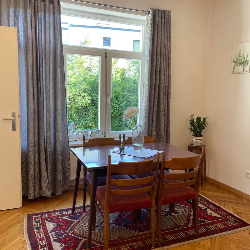 Essbereich im Wohnzimmer