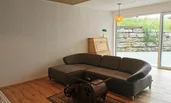 Living room with work station