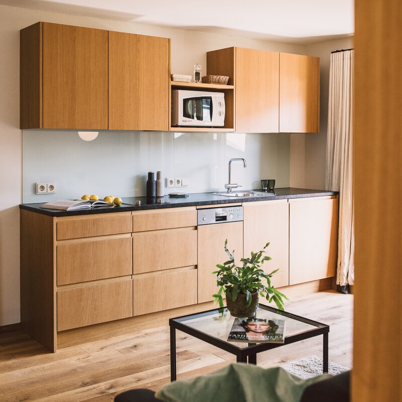 Blick auf die Küche