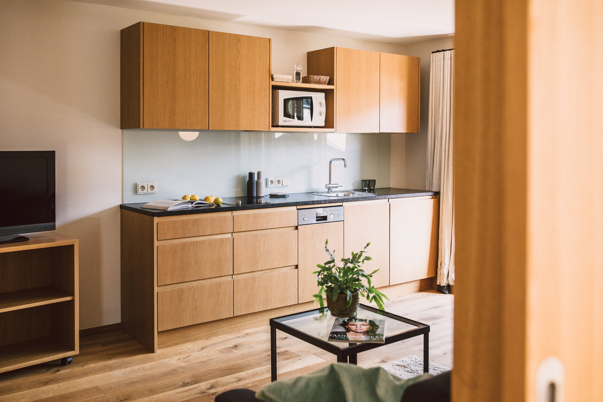 Blick auf die Küche