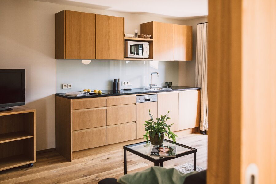 Blick auf die Küche