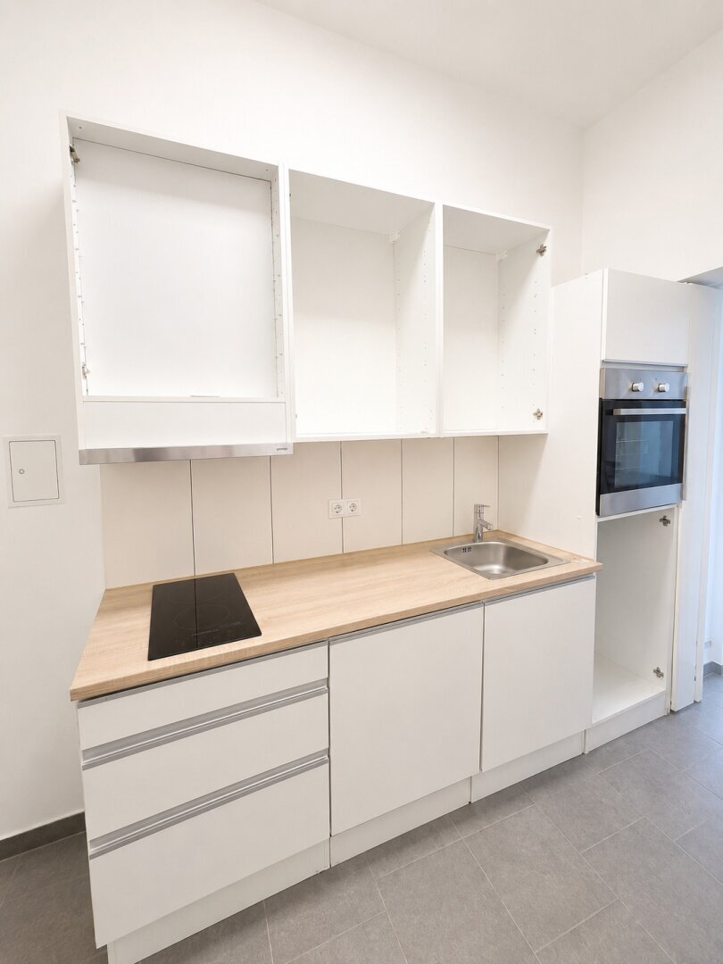 Functional kitchen with everything needed for everyday living.