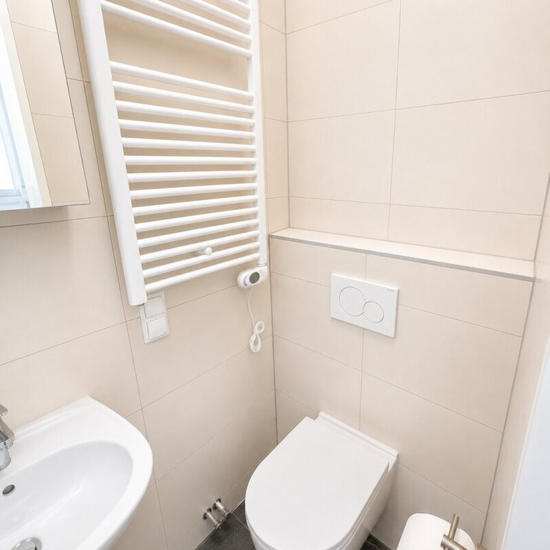 well-maintained toilet