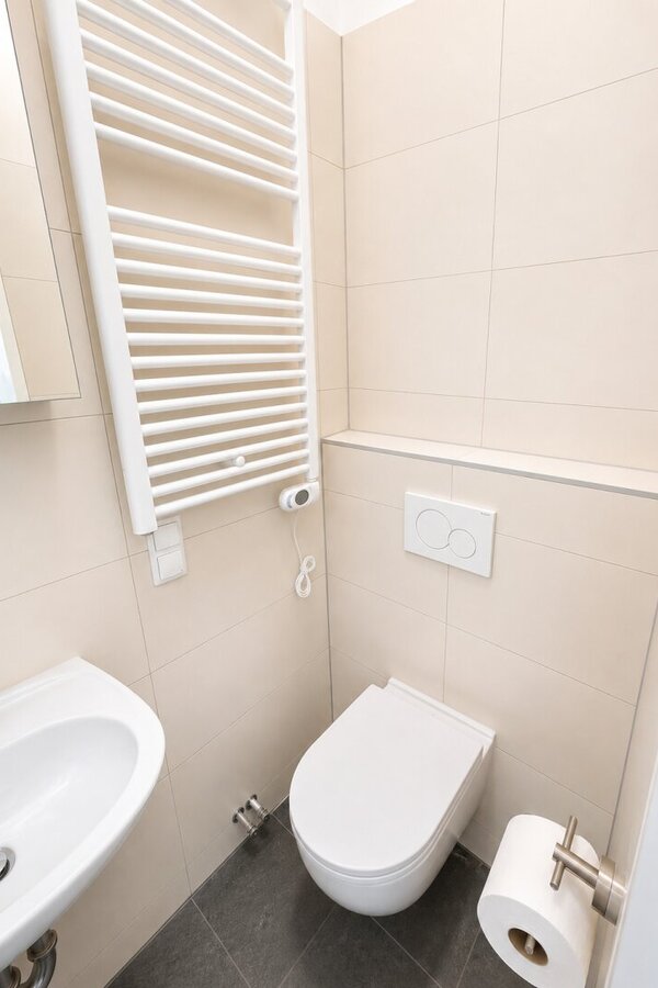 well-maintained toilet