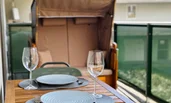 Outdoor dining area