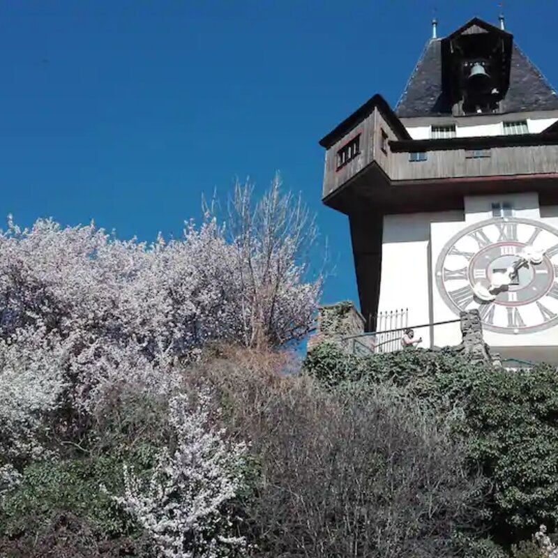 Blick auf den Grazer Schlossberg