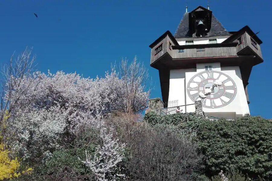 Blick auf den Grazer Schlossberg