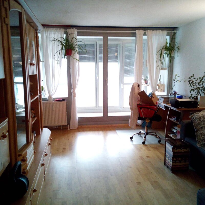 Mit Blick zur Loggia 