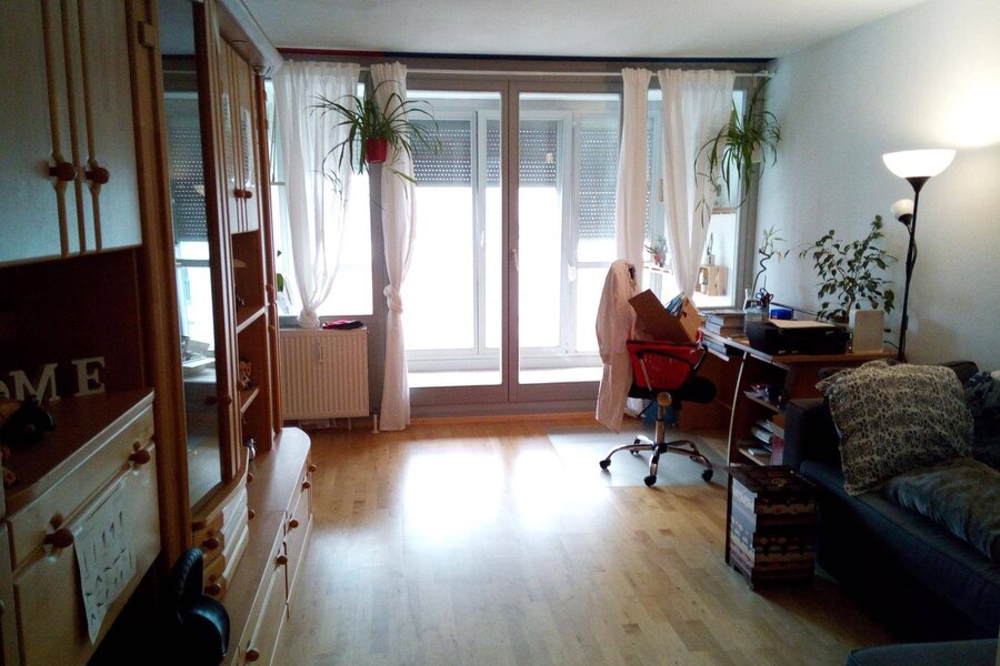 Mit Blick zur Loggia 