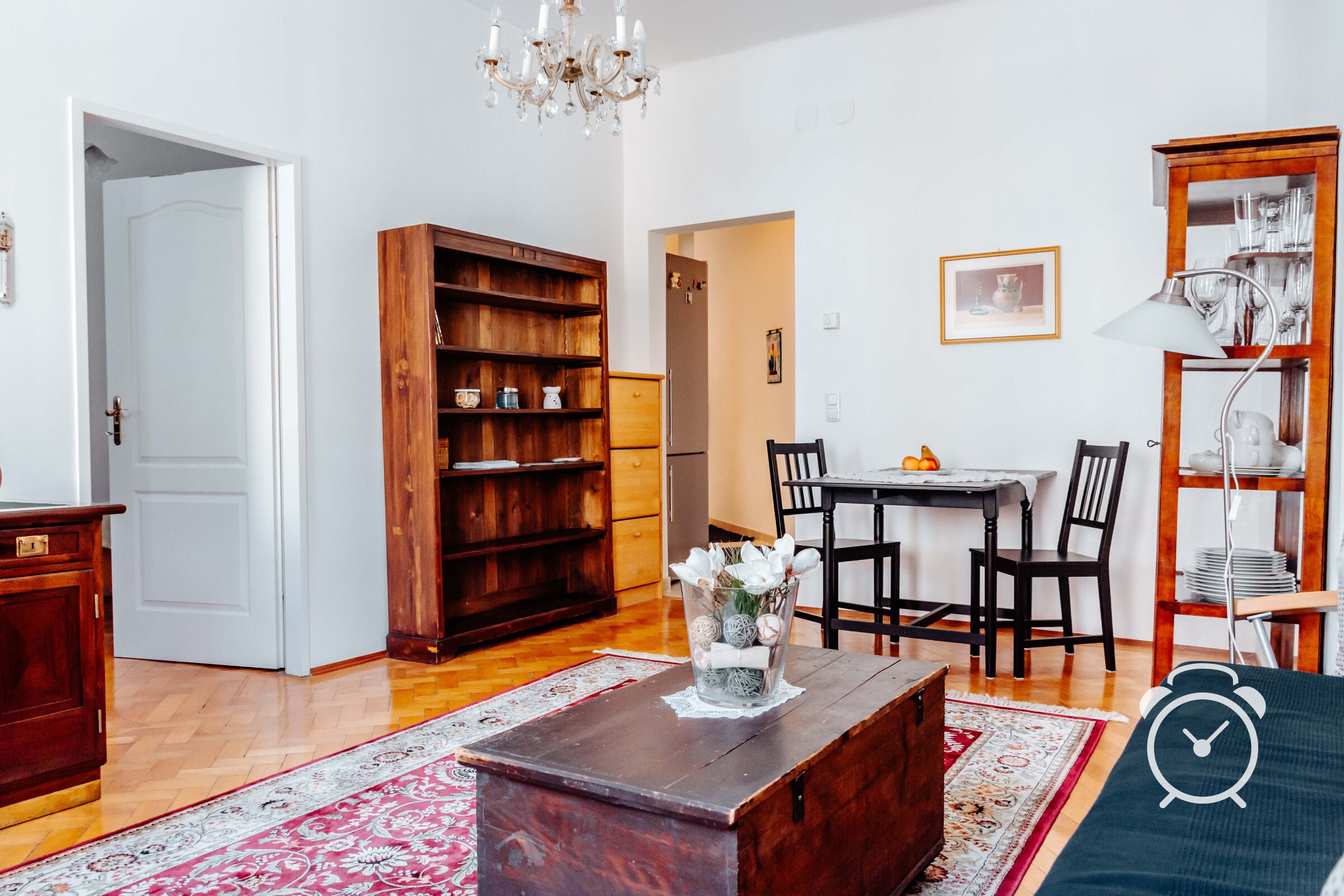 Wohnzimmer - 2-Zimmerwohnung im grünen 19. Bezirk in Wien zum Kurzzeitwohnen