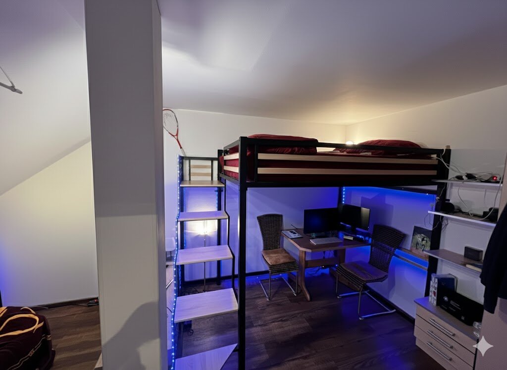 Schlafbereich & Büro
