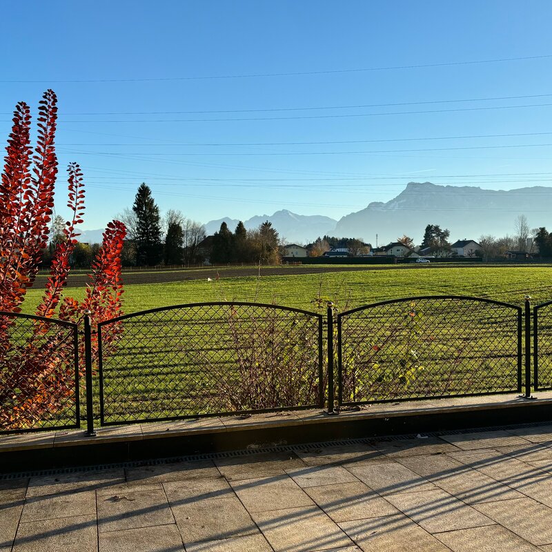 Herrlicher Ausblick von der Terrasse/Wohnzimmer