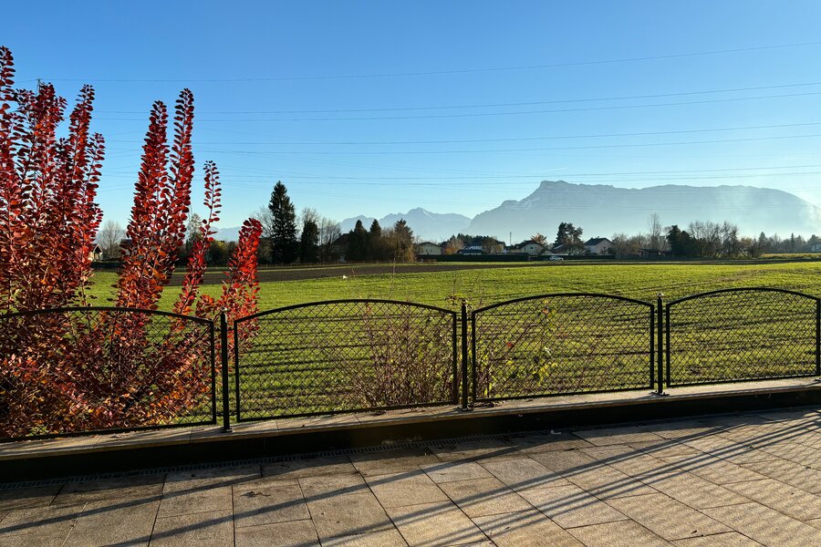 Herrlicher Ausblick von der Terrasse/Wohnzimmer