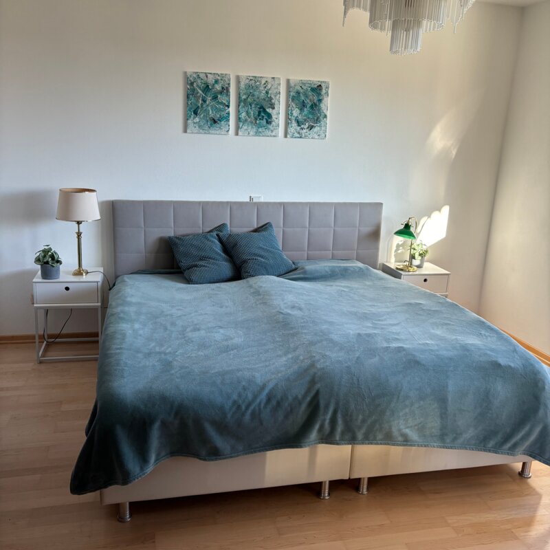 Comfortable box spring bed