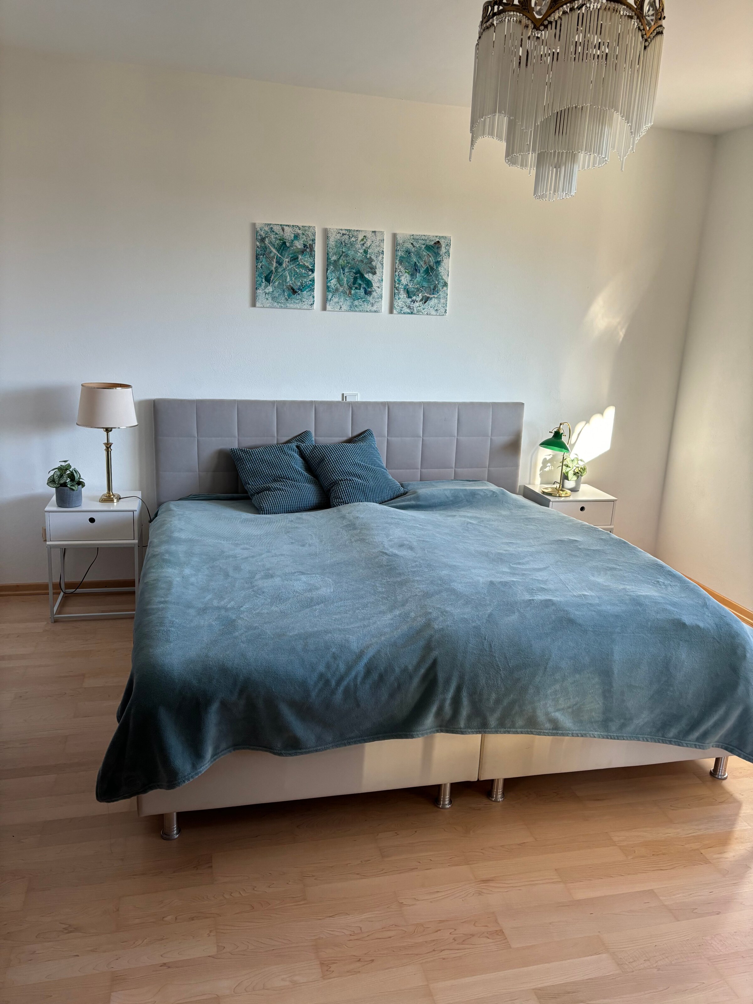 Comfortable box spring bed