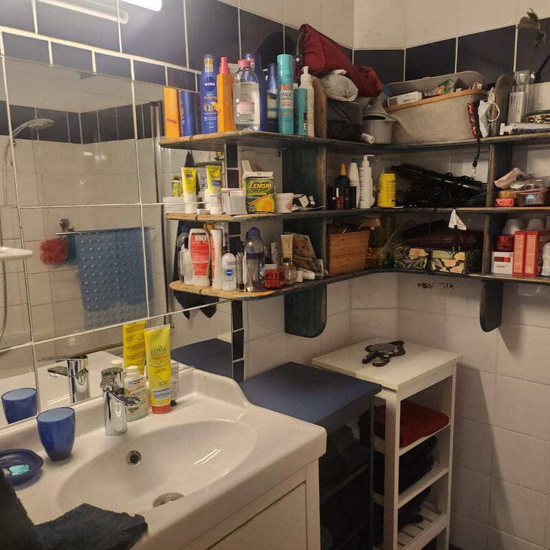 Spiegel und Regal Badezimmer | © Elisabeth Zinschitz