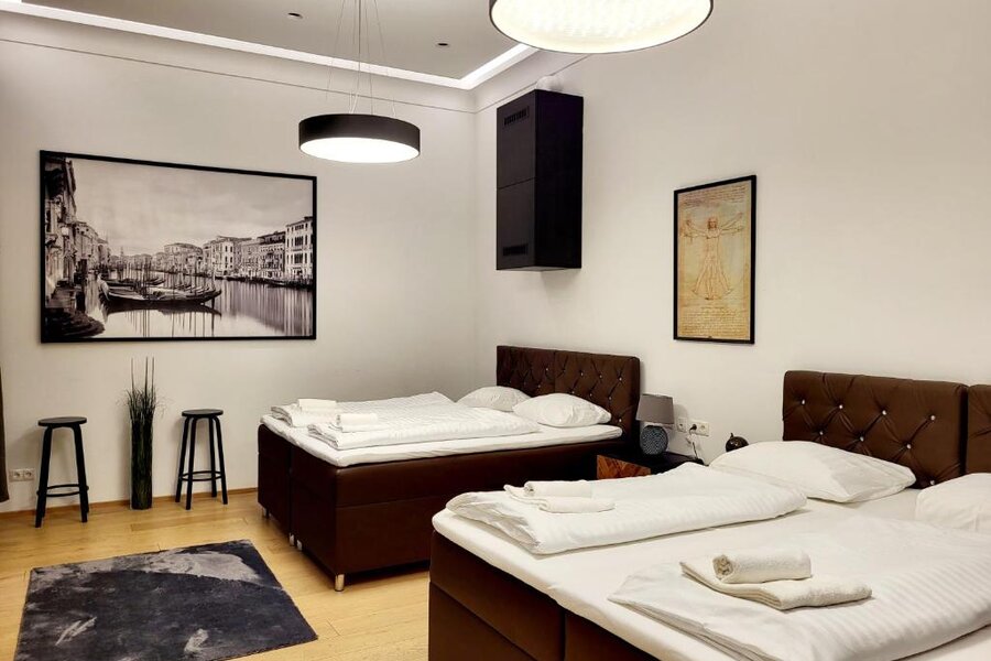 Helles 2-Zimmer Apartment mit zwei Doppelbetten – Kurzzeitmiete & Wohnen auf Zeit für 1 bis 6 Monate in Wien
