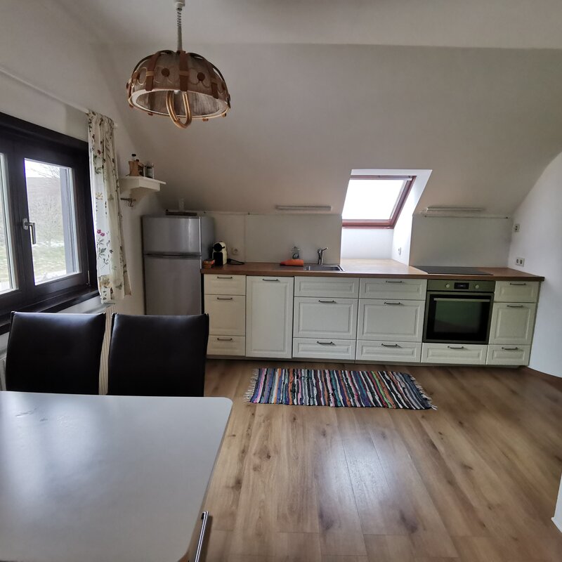 Kitchen with eating area