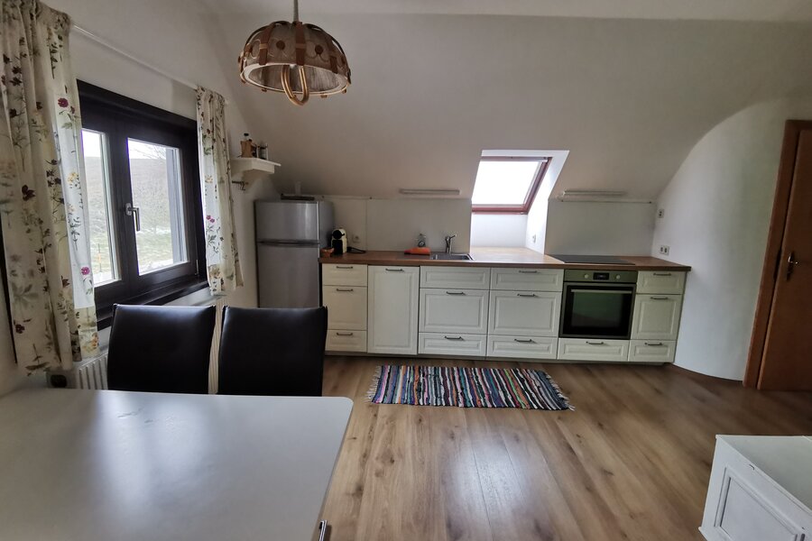 Kitchen with eating area