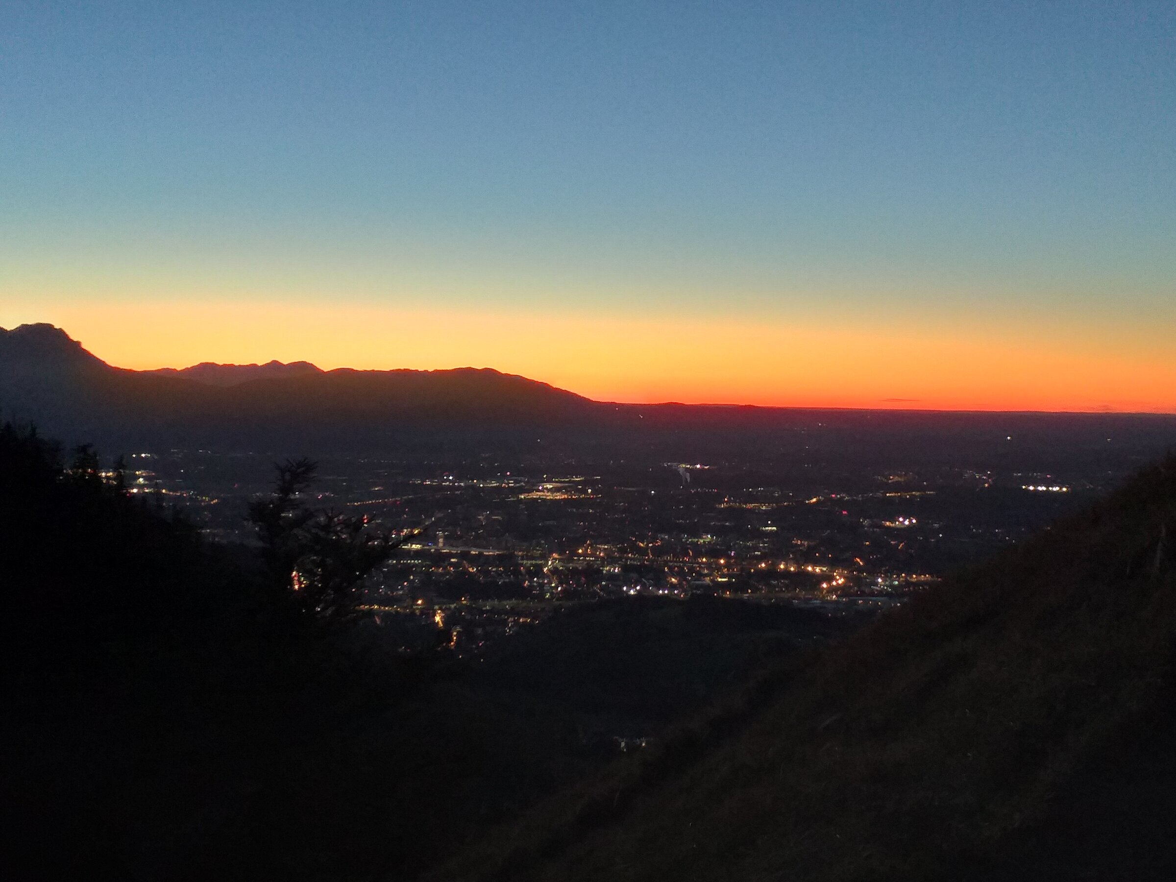 Sonnenuntergang vom Nockstein