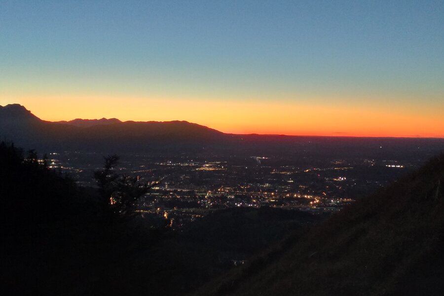Sonnenuntergang vom Nockstein
