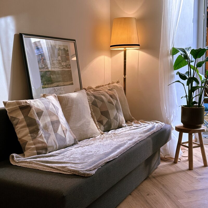 Wohnbereich mit Gartenzugang