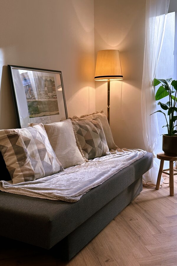 Wohnbereich mit Gartenzugang