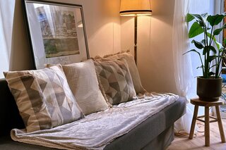 Wohnbereich mit Gartenzugang