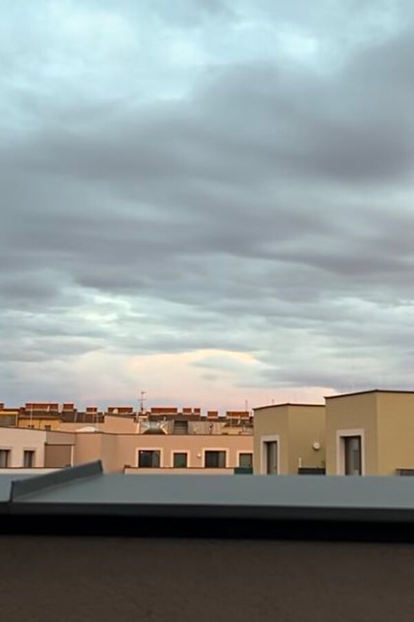 Nach Westen gerichtete Terrasse