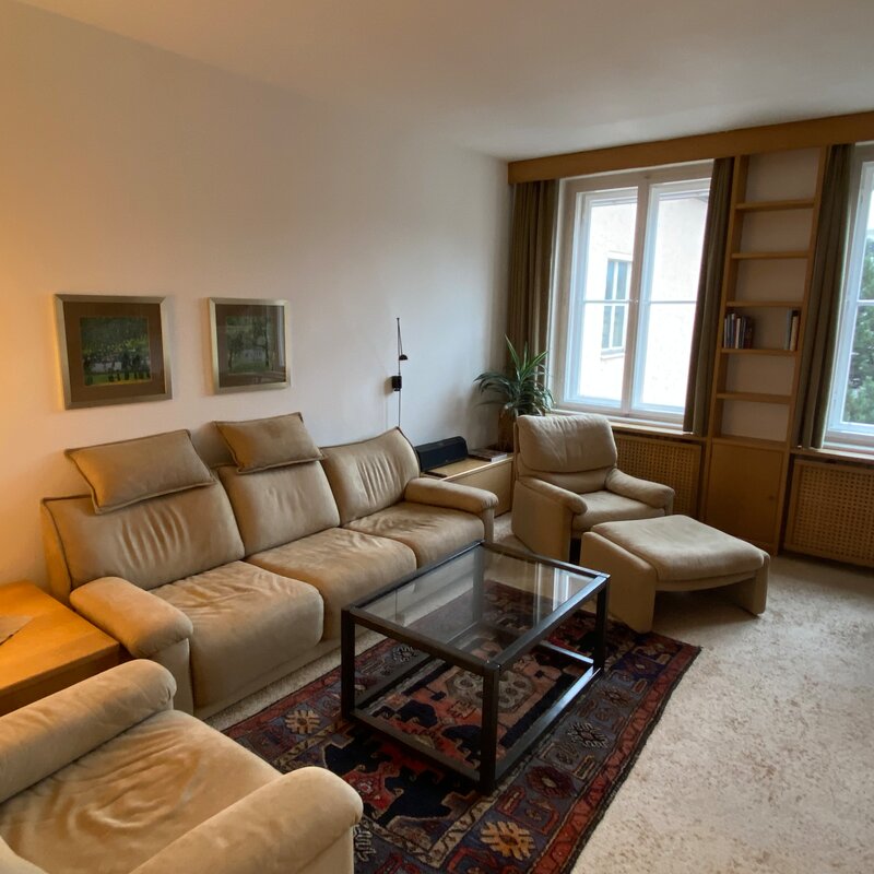 Wohnzimmer mit Soundanlage