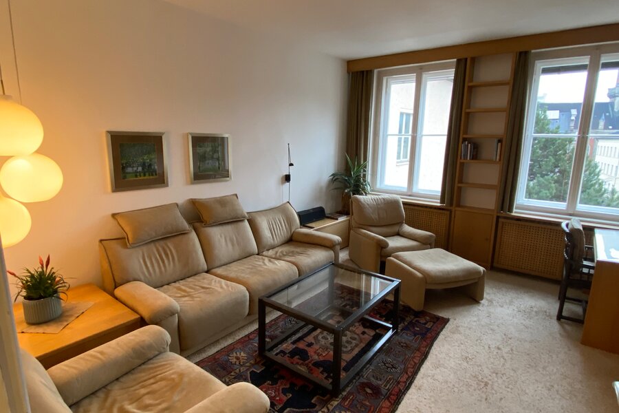 Wohnzimmer mit Soundanlage