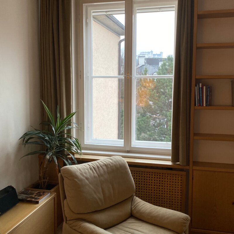 Wohnzimmer mit Festungsblick