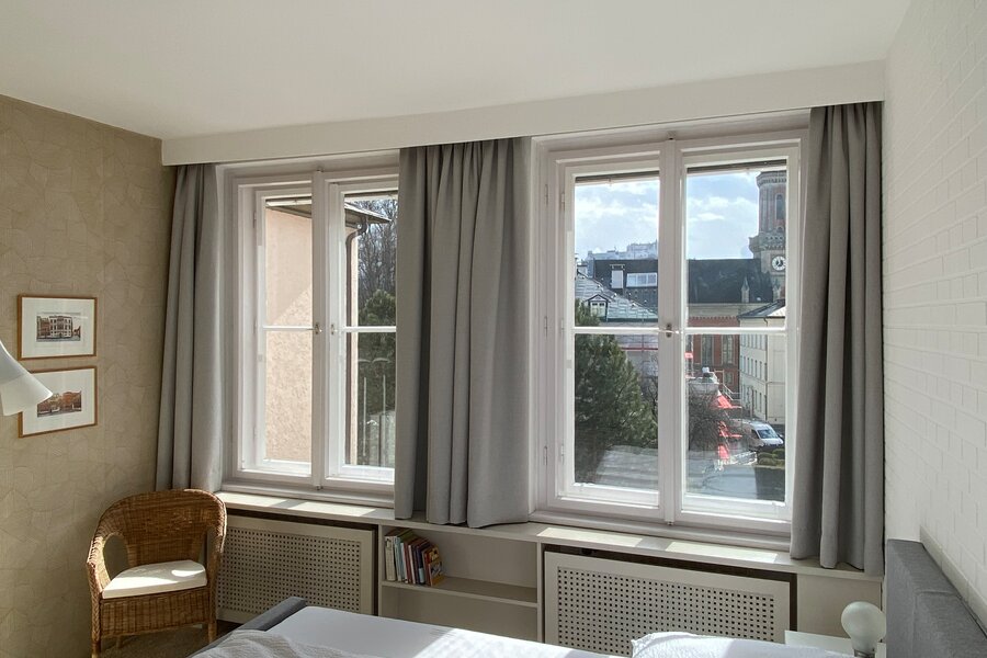 Schlafzimmer mit Blick zur Festung 