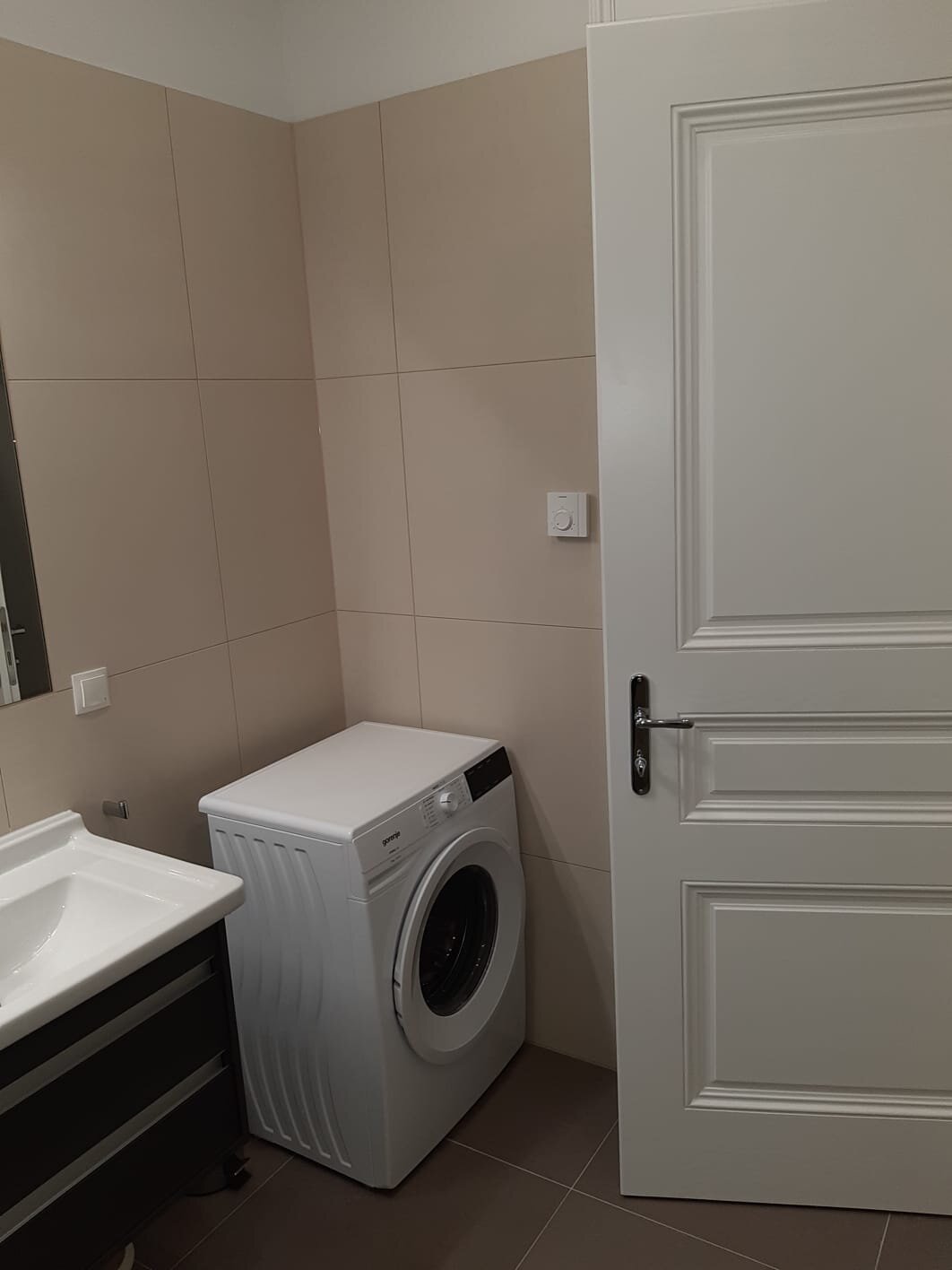 Washmachine in the bathroom