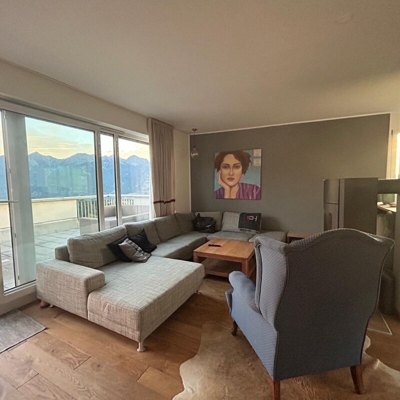Wohnzimmer mit Schwedenofen