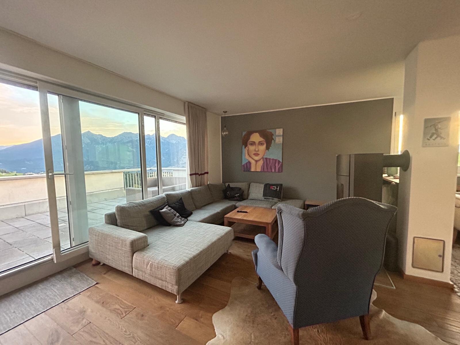 Wohnzimmer mit Schwedenofen